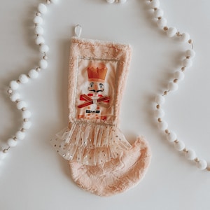 Nutcracker Stocking// Christmas Stocking//Pink Christmas Stocking