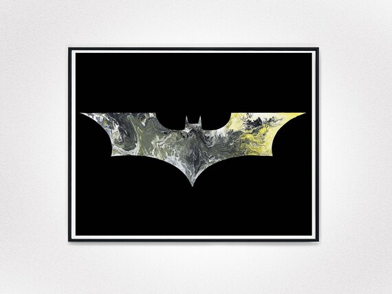 Batman Printable Art Batman Logo Superhero DC Comic Comic - Etsy