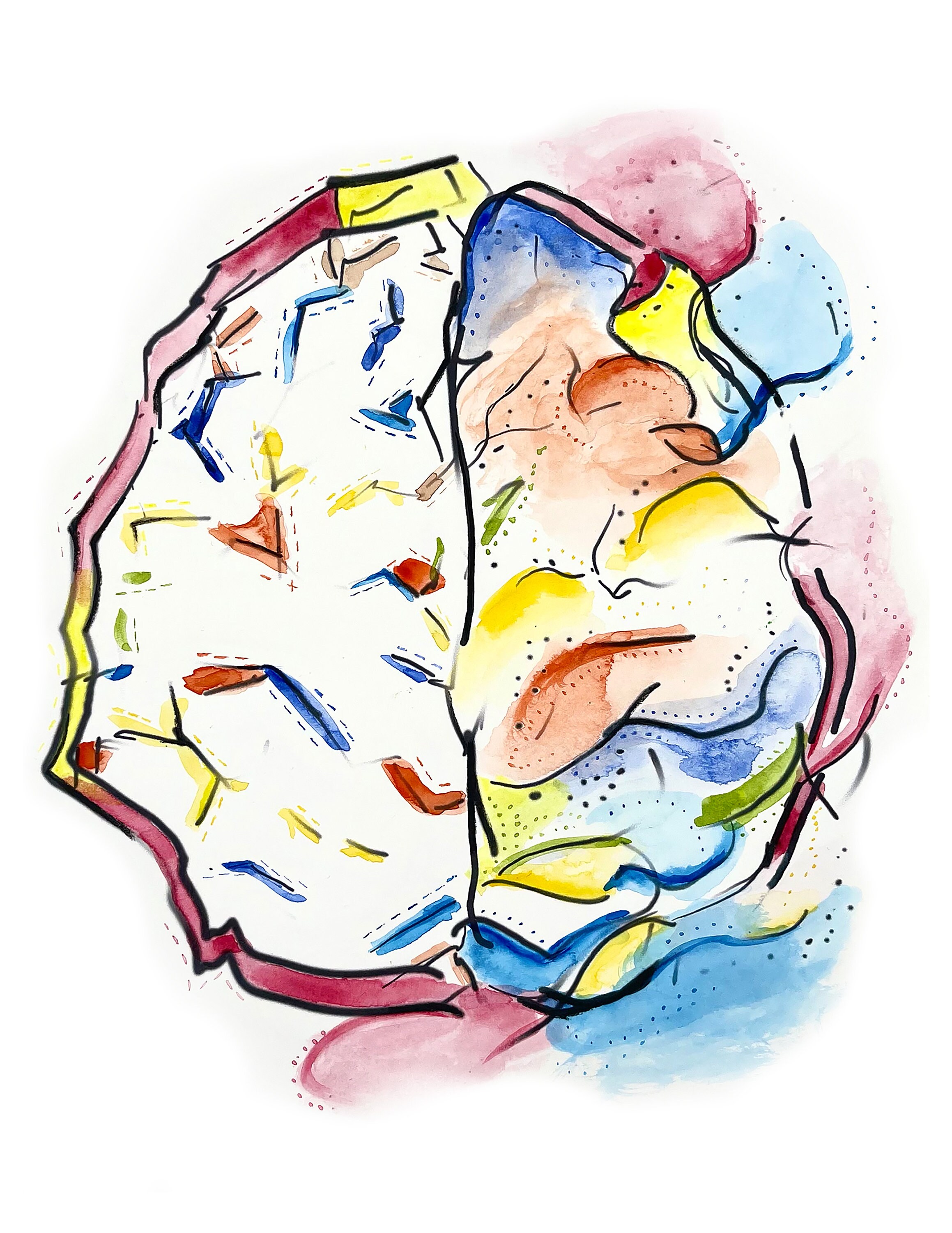 Mental Health Art Watercolor Brain Art Psychology Mind Etsy New Zealand