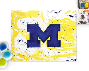 University of Michigan Druckbare Kunst, Studentenzimmer Kunst, U of M, College Teams, The Wolverines, Football Teams, U of M Football, Michigan, NFL