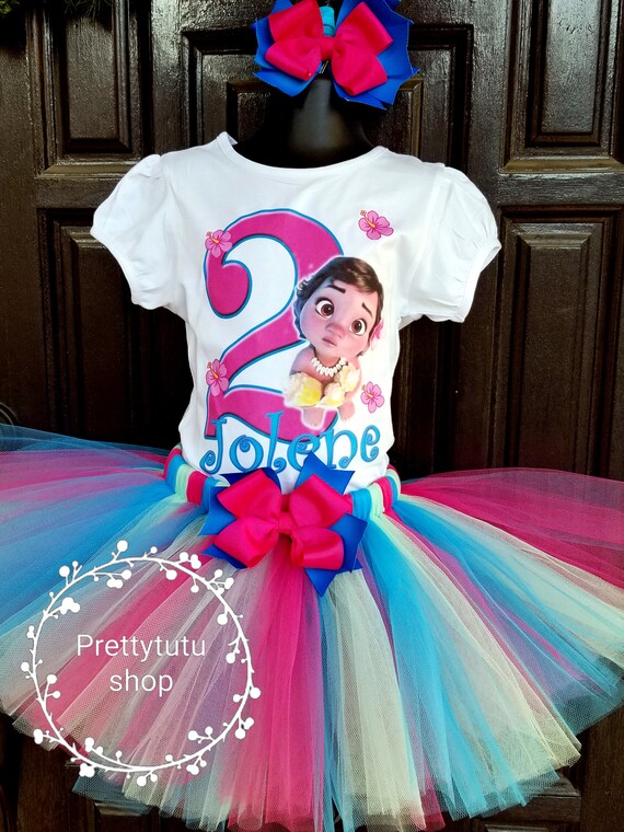 moana birthday tutu