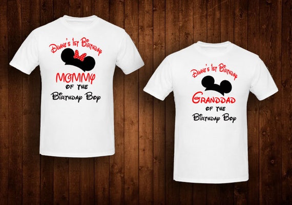 mom and dad mickey mouse shirts
