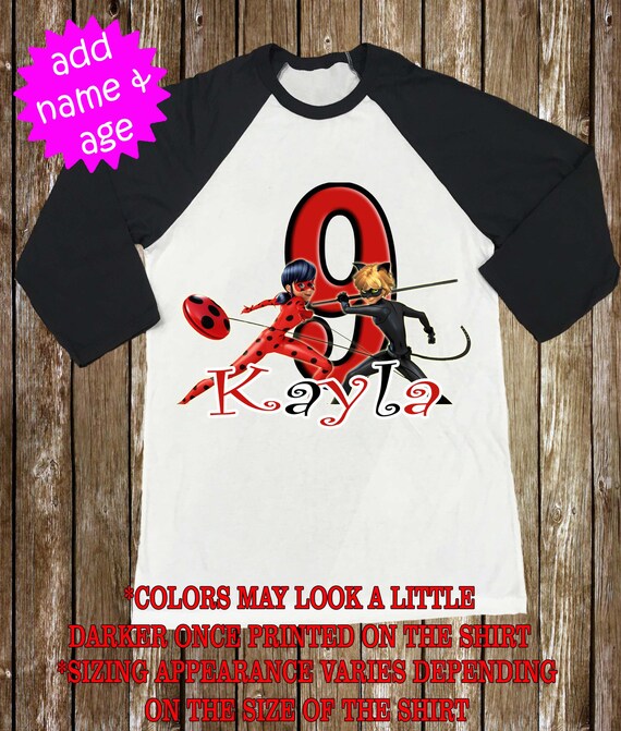 ladybug and cat noir shirt