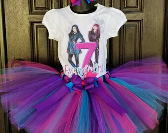Inspired by descendants 2 birthday tutu