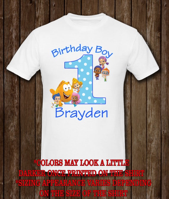 bubble guppies 1st birthday outfit for boy