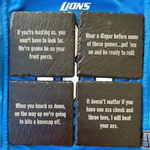 Citação do treinador do Detroit Lions, Dan Campbell, Coasters
