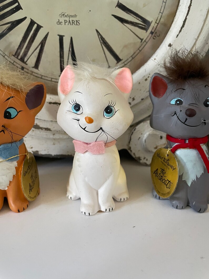 Disney's Aristocats Kitten Figurines/ceramic Enesco/walt Etsy