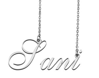 Sani Name Necklace Etsy