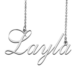 layla name necklace