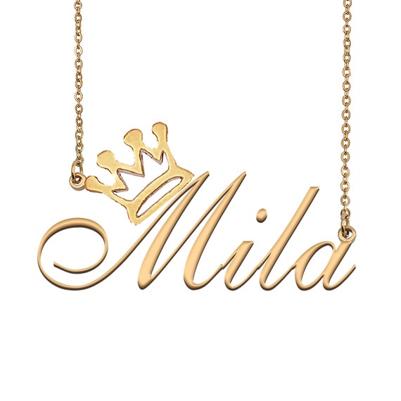 Mila name necklace sale