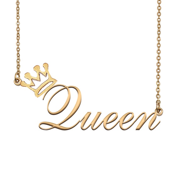 Queen name deals pendant