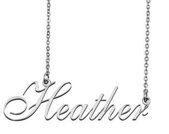 Custom Name Necklace, Personalized Name Necklace, Name Necklace, Mother Day Christmas Gift for Heather