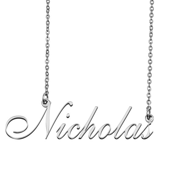 Nicholas name necklace deals