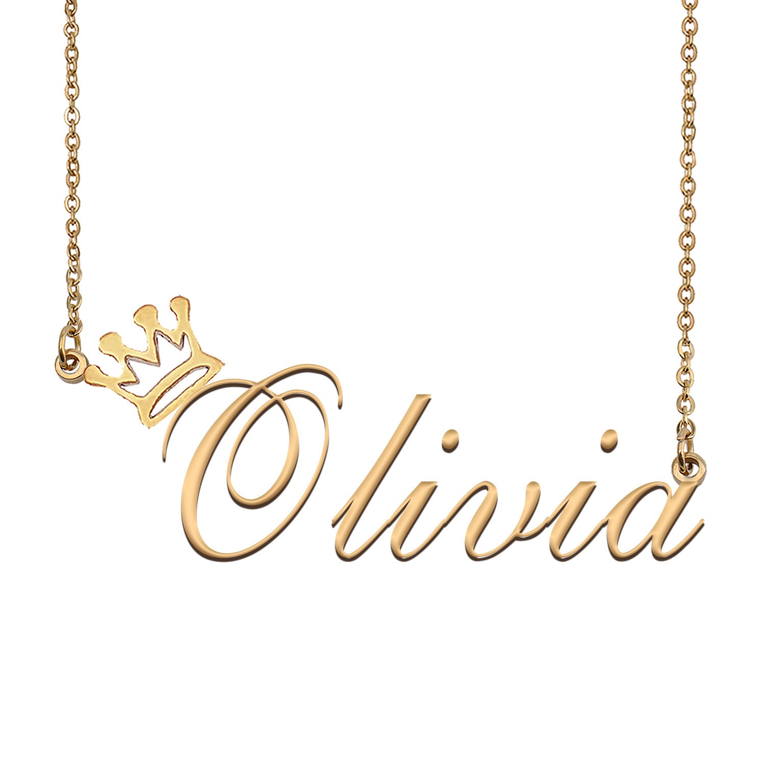 Name Necklace Gold Custom 