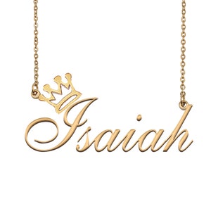 Isaiah name necklace discount