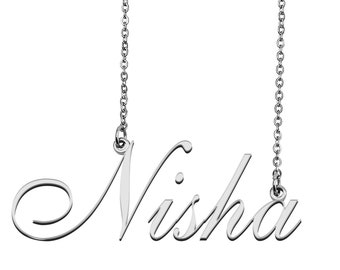 Buy Nisha Name Necklace Mother Day Christmas Gift Birthday Party Online in India - Etsy Buy Nisha Name Necklace Mother Day Christmas Gift Birthday Party Online in India - Etsy