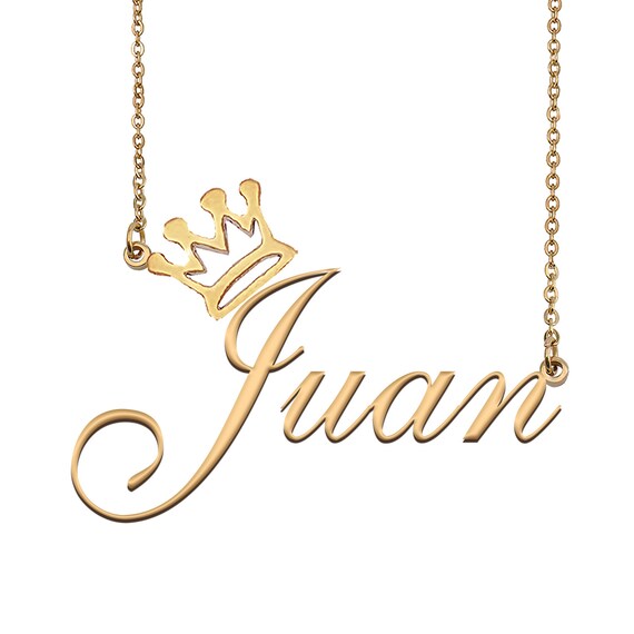 Juan shop name necklace