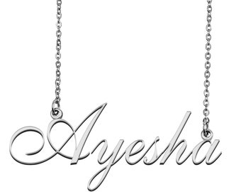 Ayesha Name Necklace | Etsy Australia