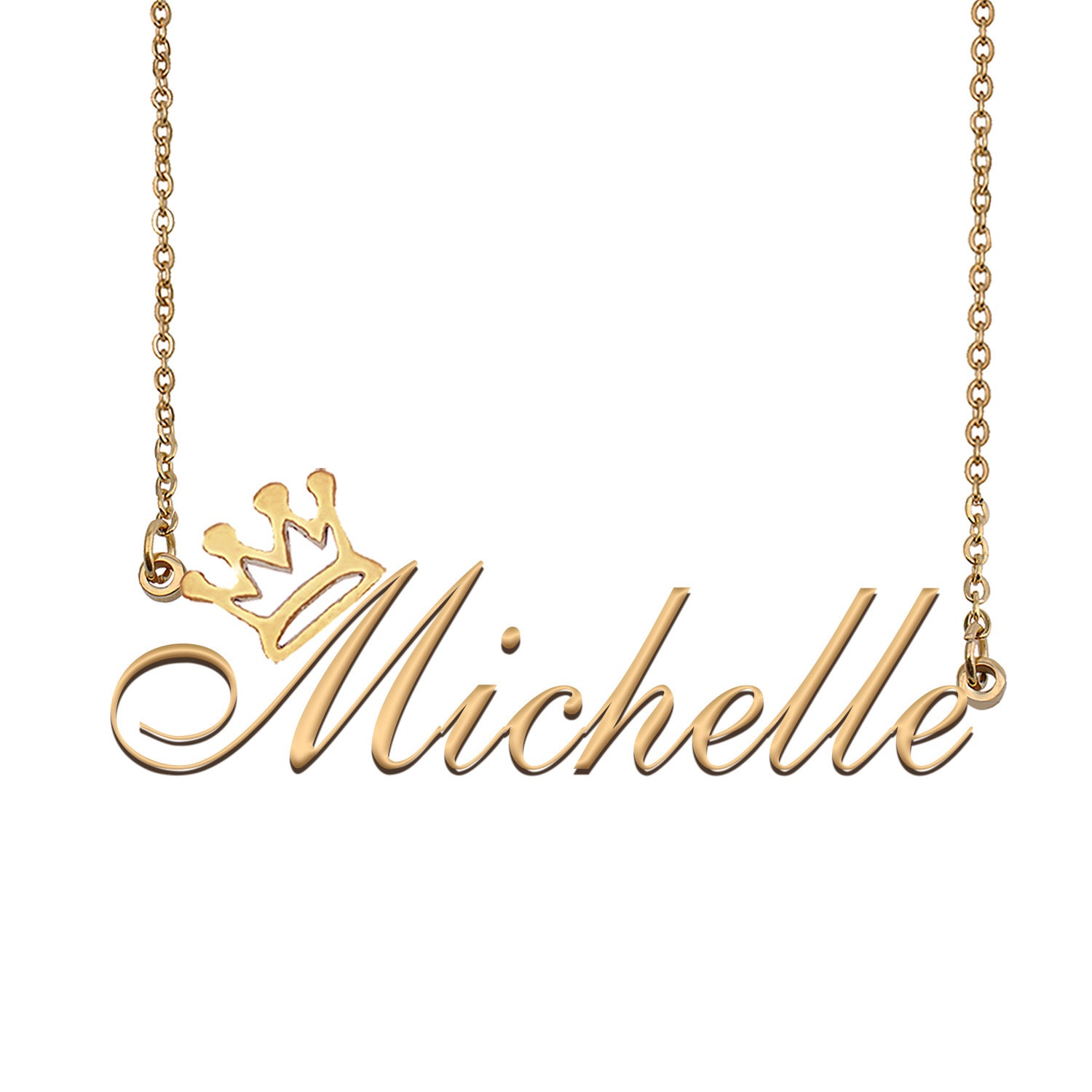 Name Necklace Gold Custom 