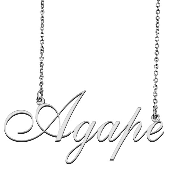 Custom Name Necklace, Personalized Name Necklace, Name Necklace, Mother Day Christmas Gift for Agape