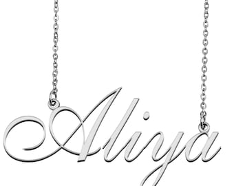 Name Necklace Aliya - Etsy Australia