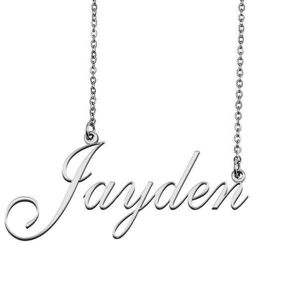 Custom Name Necklace Personalized Name Necklace Name Necklace Mother Day Christmas Gift for Jayden Etsy Canada
