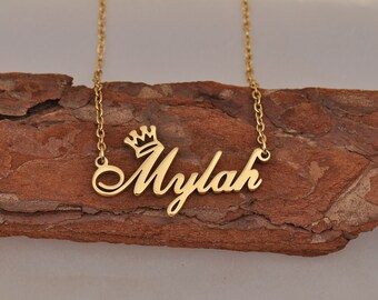 Name Necklace Gold Custom 