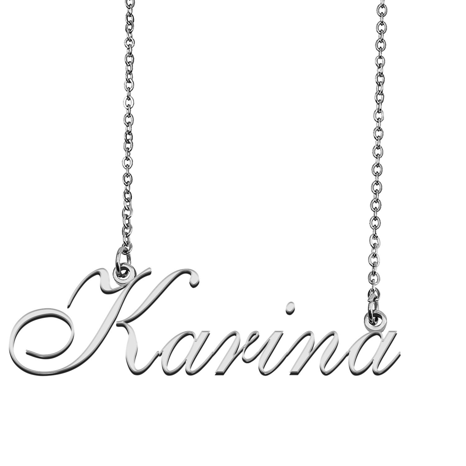 Karina name necklace clearance