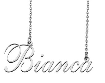 Custom Name Necklace, Personalized Name Necklace, Name Necklace, Mother Day Christmas Gift for Bianca