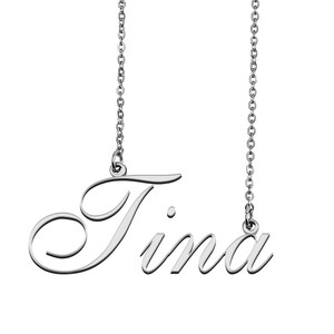 Tina Name Necklace Mother Day Christmas 