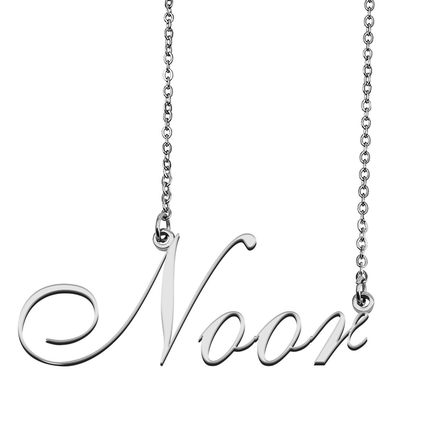 Noor name necklace deals