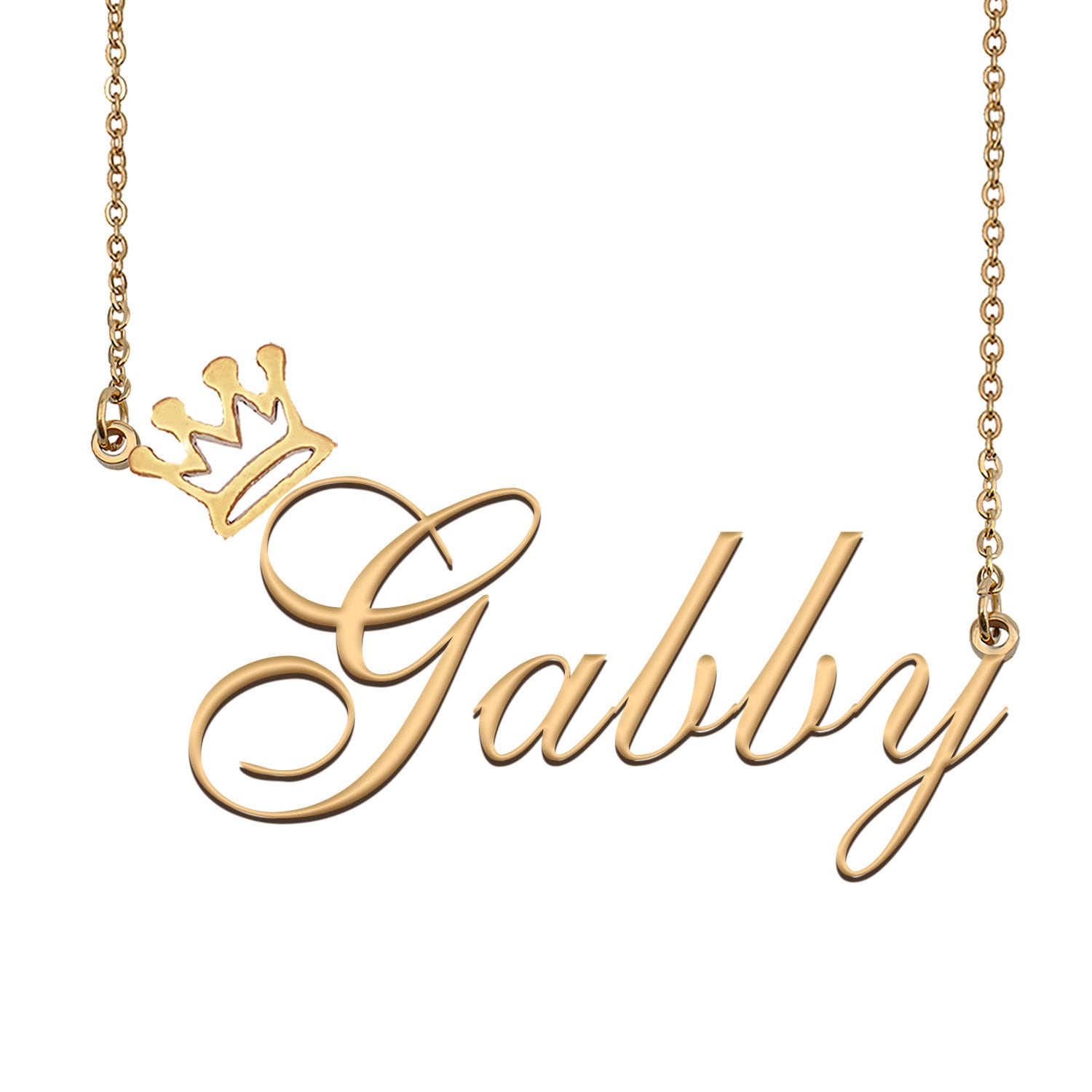 Gabby name necklace deals