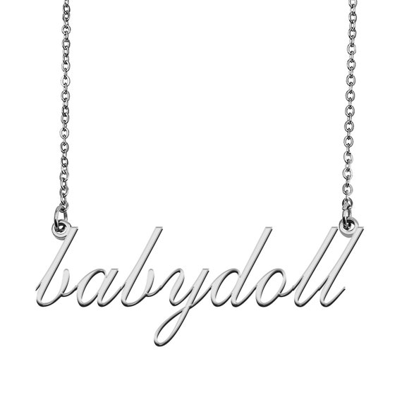 Custom Name Necklace Personalized Name Necklace Name Necklace Mother Day Christmas Gift for Babydoll Etsy