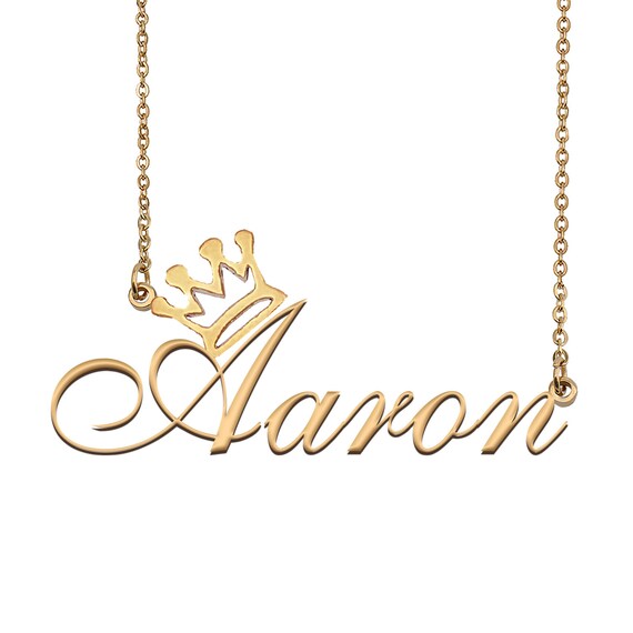 Aaron name necklace deals