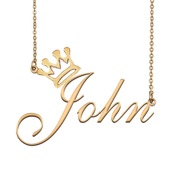Name with deals crown necklace