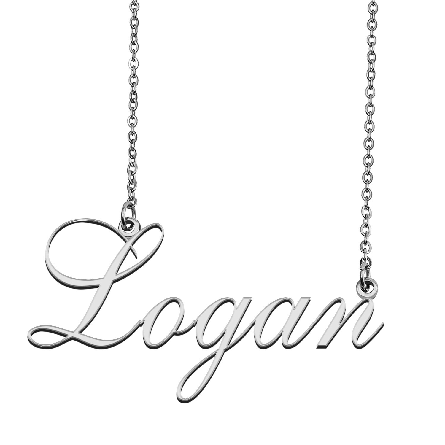 Logan name shop necklace