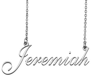 Custom Name Necklace, Personalized Name Necklace, Name Necklace, Mother Day Christmas Gift for Jeremiah