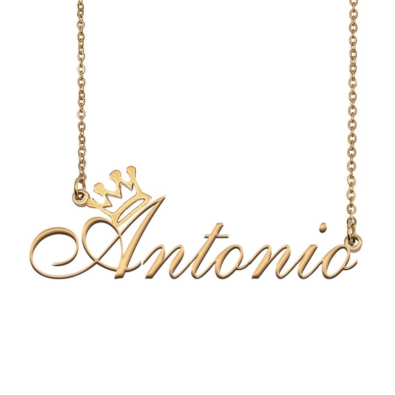 Antonio name best sale necklace