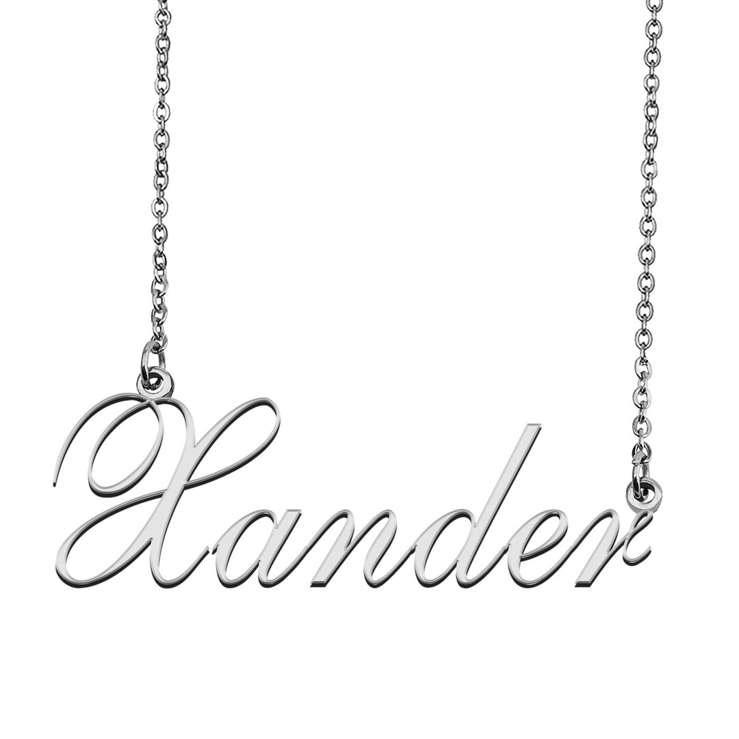 Xander nombre collar día de la madre regalo de Navidad fiesta Etsy España