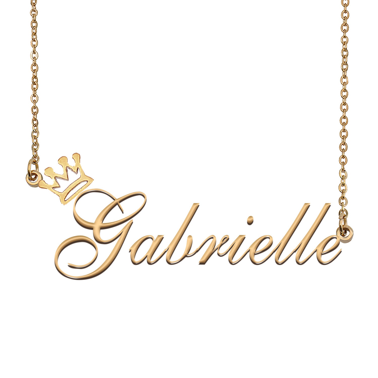 Gabrielle name best sale necklace