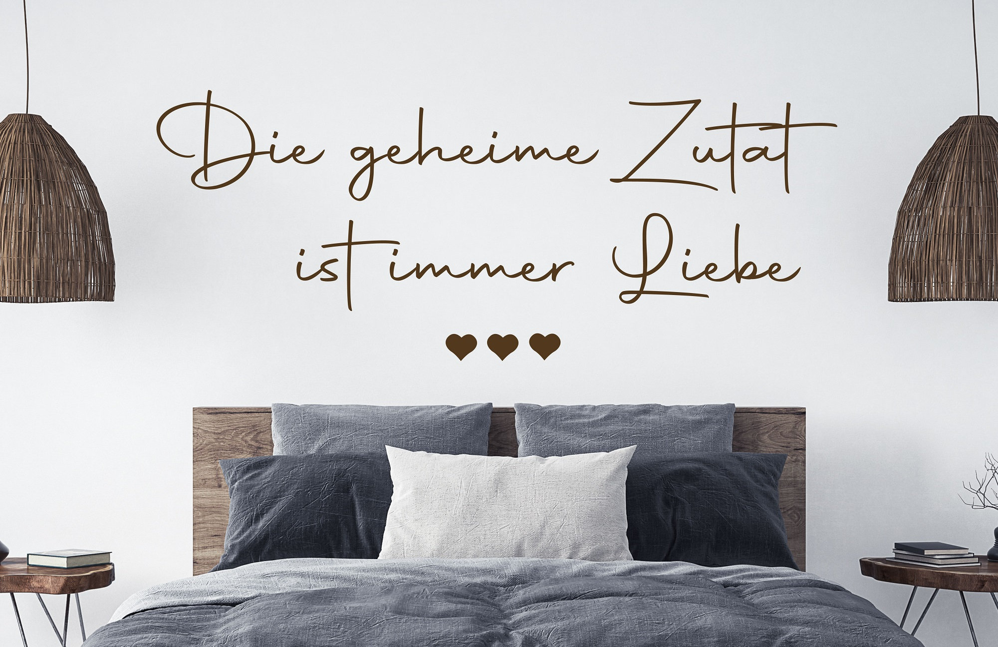 wandtattoo spruch schlafzimmer die geheime zutat ist immer - etsy.de