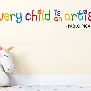 Pablo Picasso Wandaufkleber. Wandsticker, Wandsticker aus Vinyl