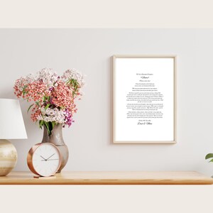Carta personalizada para mi hija en su boda / Impresión de recuerdo blanca de 12,7 x 18,8 cm, 20,3 x 25,4 cm y 28,9 x 35,5 cm de padres con los nombres de la pareja