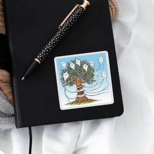 FREE PALESTINE Alareer Kite Olive Tree Sticker 1, All Profits Donated, Resistance Protest Stickers, Palestine Art Pinterest Cultural Sticker