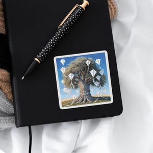 FREE PALESTINE Alareer Kite Olive Tree Sticker 3, All Profits Donated, Resistance Protest Stickers, Palestine Art Pinterest Cultural Sticker