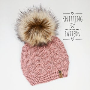 BEANIE KNIT PATTERN, Sonore Beanie, Pdf Pattern, Knit Hat Pattern, Toque Pattern, Beanie Pattern