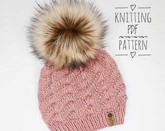 BEANIE KNIT PATTERN, Sonore Beanie, Pdf Pattern, Knit Hat Pattern, Toque Pattern, Beanie Pattern
