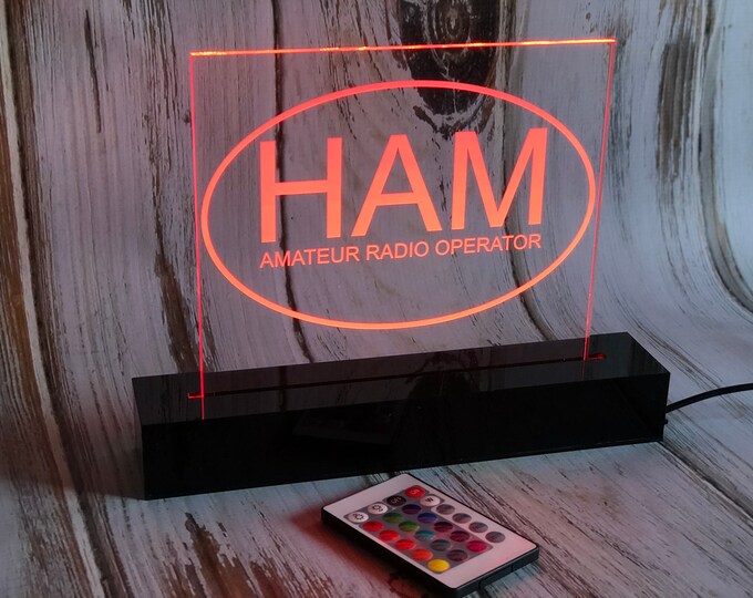 HAM Amateur Radio Operator LED Sign - Etsy