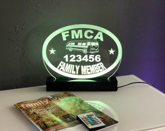 Medium FMCA Edge Lit RV sign