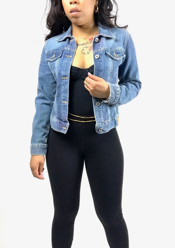 guess blue jean jacket